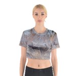 Window Pattern Winter Frost Cotton Crop Top