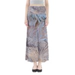 Window Pattern Winter Frost Full Length Maxi Skirt