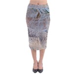 Window Pattern Winter Frost Midi Pencil Skirt