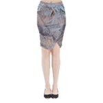 Window Pattern Winter Frost Midi Wrap Pencil Skirt