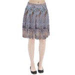 Window Pattern Winter Frost Pleated Skirt