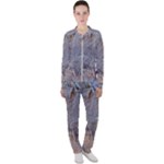 Window Pattern Winter Frost Casual Jacket and Pants Set