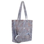 Window Pattern Winter Frost Everyday Shoulder Bag with Pouch Bag