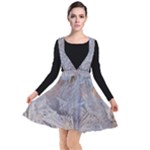 Window Pattern Winter Frost Plunge Pinafore Dress