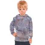 Window Pattern Winter Frost Kids  Hooded Pullover