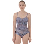 Window Pattern Winter Frost Sweetheart Tankini Set