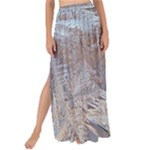 Window Pattern Winter Frost Maxi Chiffon Tie-Up Sarong