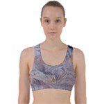 Window Pattern Winter Frost Back Weave Sports Bra