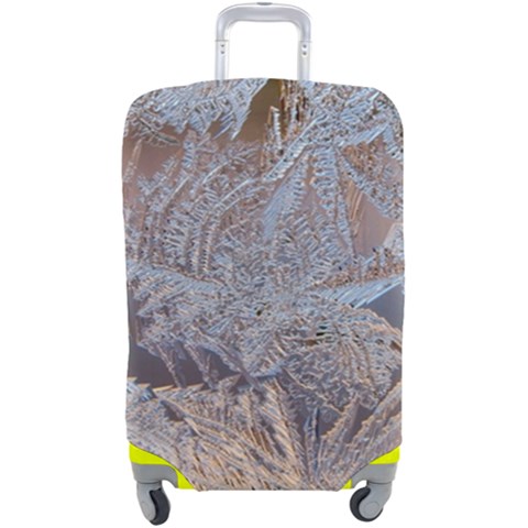 Window Pattern Winter Frost Luggage Cover (Large) from ArtsNow.com