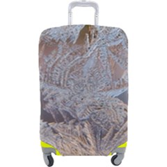 Window Pattern Winter Frost Luggage Cover (Large) from ArtsNow.com