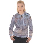 Window Pattern Winter Frost Women s Overhead Hoodie