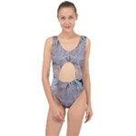 Window Pattern Winter Frost Center Cut Out Swimsuit