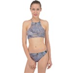 Window Pattern Winter Frost Halter Bikini Set