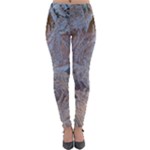 Window Pattern Winter Frost Lightweight Velour Leggings