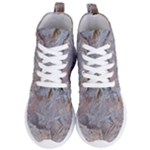 Window Pattern Winter Frost Women s Lightweight High Top Sneakers