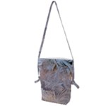 Window Pattern Winter Frost Folding Shoulder Bag