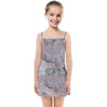 Window Pattern Winter Frost Kids  Summer Sun Dress