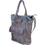 Window Pattern Winter Frost Shoulder Tote Bag