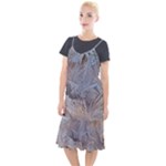 Window Pattern Winter Frost Camis Fishtail Dress