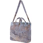 Window Pattern Winter Frost Square Shoulder Tote Bag