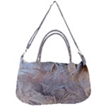 Window Pattern Winter Frost Removable Strap Handbag