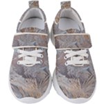 Window Pattern Winter Frost Kids  Velcro Strap Shoes