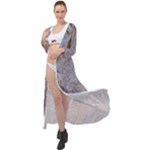 Window Pattern Winter Frost Maxi Chiffon Beach Wrap