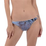 Window Pattern Winter Frost Ring Detail Bikini Bottoms