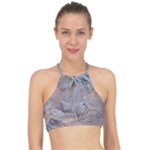 Window Pattern Winter Frost Halter Bikini Top