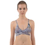 Window Pattern Winter Frost Wrap Around Bikini Top