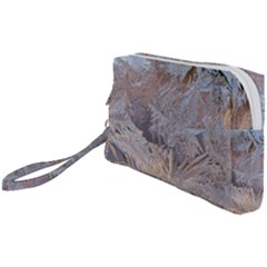 Window Pattern Winter Frost Wristlet Pouch Bag (Small) from ArtsNow.com