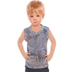 Window Pattern Winter Frost Kids  Sport Tank Top