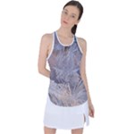 Window Pattern Winter Frost Racer Back Mesh Tank Top