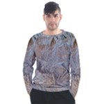 Window Pattern Winter Frost Men s Long Sleeve Raglan T-Shirt