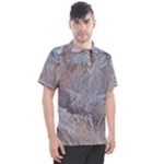 Window Pattern Winter Frost Men s Polo T-Shirt