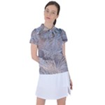 Window Pattern Winter Frost Women s Polo T-Shirt