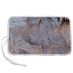 Window Pattern Winter Frost Pen Storage Case (S)