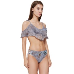 Ruffle Edge Tie Up Bikini Set	 