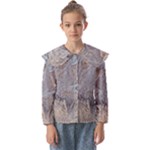 Window Pattern Winter Frost Kids  Peter Pan Collar Blouse