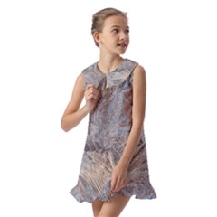 Kids  Pilgrim Collar Ruffle Hem Dress 