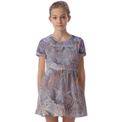 Kids  Short Sleeve Pinafore Style Dress 