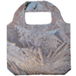 Window Pattern Winter Frost Foldable Grocery Recycle Bag