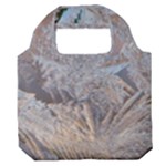 Window Pattern Winter Frost Premium Foldable Grocery Recycle Bag