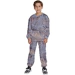 Window Pattern Winter Frost Kids  Sweatshirt set