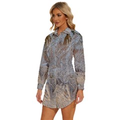 Womens Long Sleeve Shirt Dress 