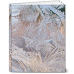 Window Pattern Winter Frost 8  x 10  Softcover Notebook