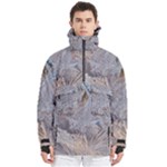 Window Pattern Winter Frost Men s Pullover Zip Ski and Snowboard Waterproof Breathable Jacket