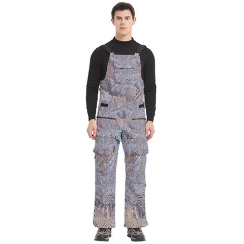 Window Pattern Winter Frost Men s Side Zip Front Pouch Ski And Snowboard Bib Pants	 from ArtsNow.com