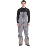 Window Pattern Winter Frost Men s Front Zip Ski And Snowboard Bib Pants