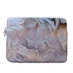 Window Pattern Winter Frost 14  Vertical Laptop Sleeve Case With Pocket